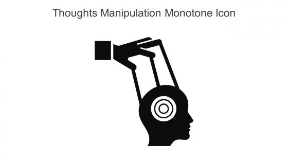 Thoughts Manipulation Monotone Icon In Powerpoint Pptx Png And Editable Eps Format