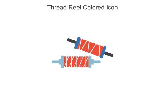 Thread Reel Colored Icon In Powerpoint Pptx Png And Editable Eps Format