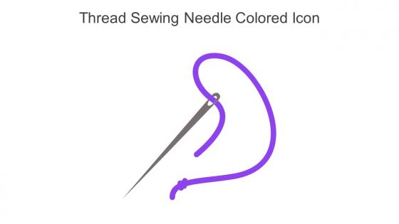 Thread Sewing Needle Colored Icon In Powerpoint Pptx Png And Editable Eps Format