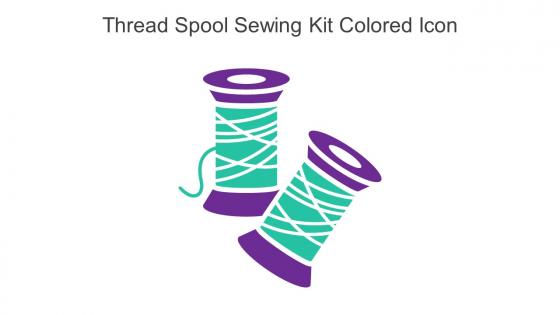 Thread Spool Sewing Kit Colored Icon In Powerpoint Pptx Png And Editable Eps Format