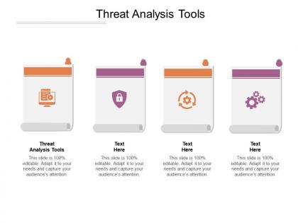 Threat analysis tools ppt powerpoint presentation pictures layouts cpb
