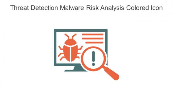 Threat Detection Malware Risk Analysis Colored Icon In Powerpoint Pptx Png And Editable Eps Format