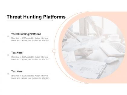 Threat hunting platforms ppt powerpoint presentation show tips cpb