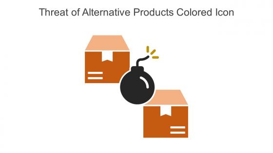 Threat Of Alternative Products Colored Icon In Powerpoint Pptx Png And Editable Eps Format