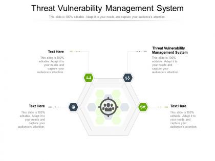 Threat vulnerability management system ppt powerpoint presentation images cpb