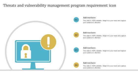 Threats And Vulnerability Management Program Requirement Icon
