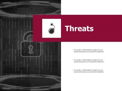 Threats security ppt powerpoint presentation infographics slides