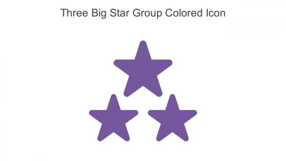 Three Big Star Group Colored Icon In Powerpoint Pptx Png And Editable Eps Format