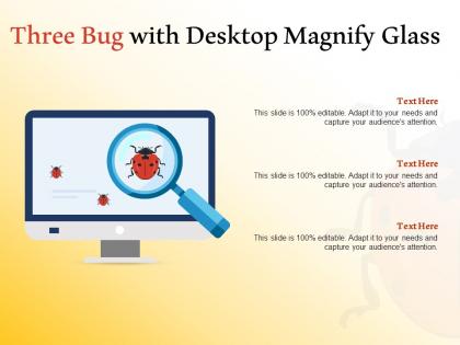 Three bug with desktop magnify glass