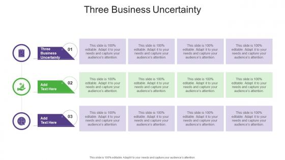 Three Business Uncertainty In Powerpoint And Google Slides Cpb