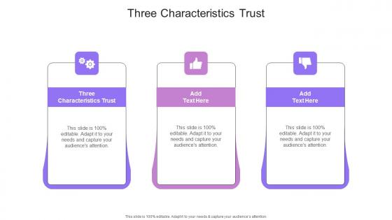 Three Characteristics Trust In Powerpoint And Google Slides Cpb