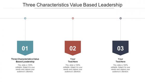 Three characteristics value based leadership ppt powerpoint format cpb