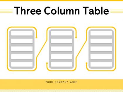 Three column table business products comparison organization innovation processing process