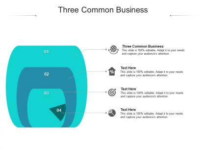 Three common business ppt powerpoint presentation visual aids inspiration cpb