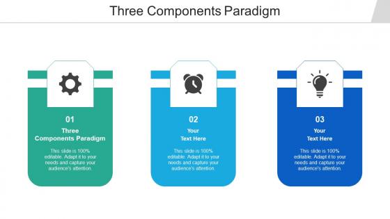 Three components paradigm ppt powerpoint presentation styles graphics cpb