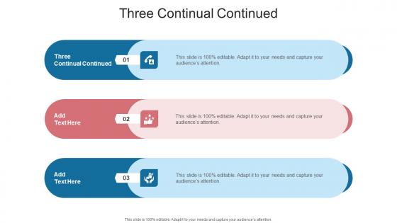Three Continual Continued In Powerpoint And Google Slides Cpb