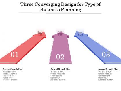 Three converging design for type of business planning