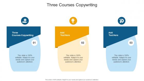 Three Courses Copywriting In Powerpoint And Google Slides Cpb
