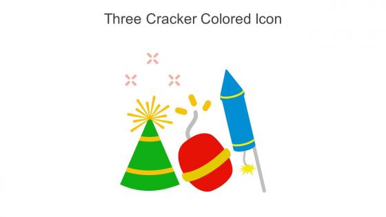 Three Cracker Colored Icon In Powerpoint Pptx Png And Editable Eps Format