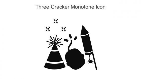 Three Cracker Monotone Icon In Powerpoint Pptx Png And Editable Eps Format