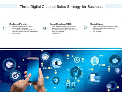 Three digital channel sales strategy for business