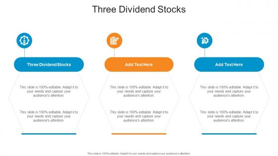 Three Dividend Stocks In Powerpoint And Google Slides Cpb