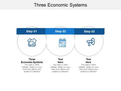 Three economic systems ppt powerpoint presentation icon graphics cpb