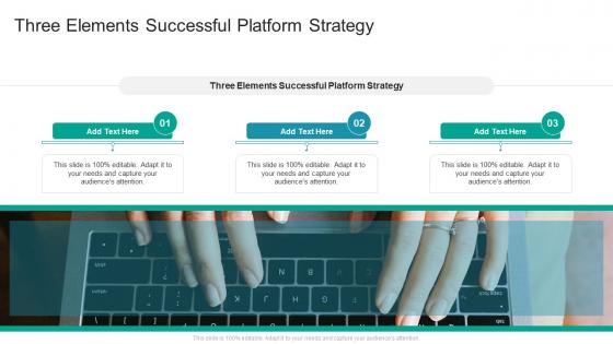 Three Elements Successful Platform Strategy In Powerpoint And Google Slides Cpb