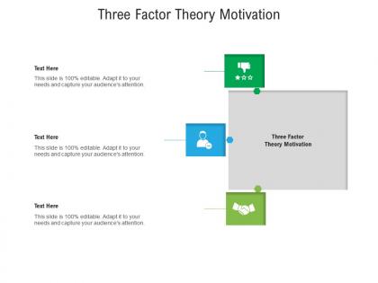 Three factor theory motivation ppt powerpoint presentation model examples cpb