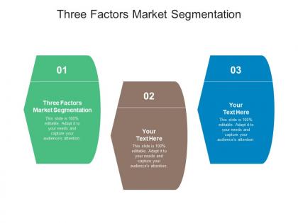 Three factors market segmentation ppt powerpoint presentation model objects cpb