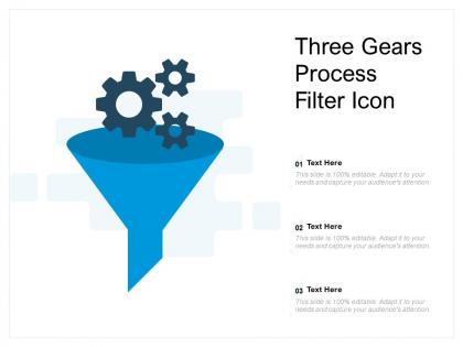 Three gears process filter icon
