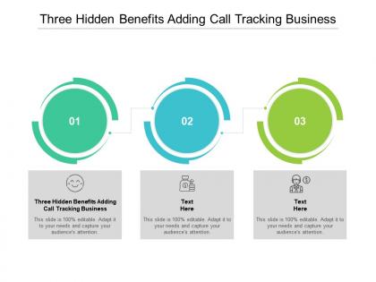 Three hidden benefits adding call tracking business ppt powerpoint presentation styles deck cpb
