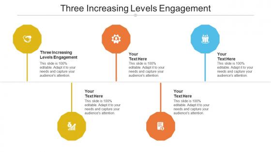 Three increasing levels engagement ppt powerpoint presentation icon display cpb