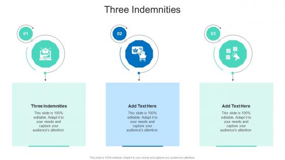 Three Indemnities In Powerpoint And Google Slides Cpb