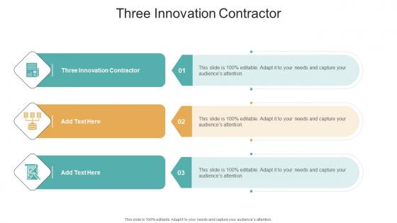 Three Innovation Contractor In Powerpoint And Google Slides Cpb