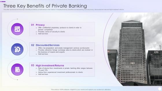 Three Key Benefits Of Private Banking