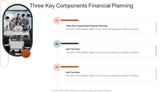 Three Key Components Financial Planning In Powerpoint And Google Slides Cpb