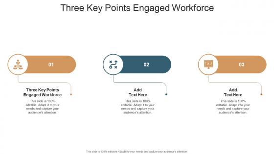 Three Key Points Engaged Workforce In Powerpoint And Google Slides Cpb