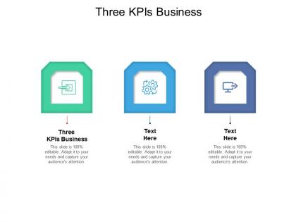 Three kpis business ppt powerpoint presentation styles structure cpb