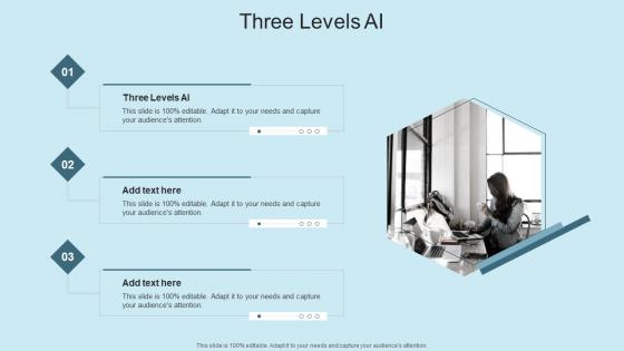 Three Levels AI In Powerpoint And Google Slides Cpb