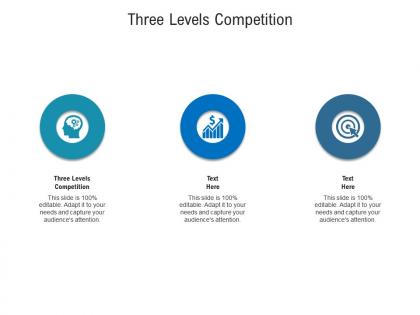 Three levels competition ppt powerpoint presentation infographics display cpb