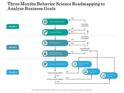 Three months behavior science roadmapping to analyze business goals