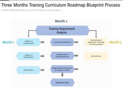 Three months training curriculum roadmap blueprint process