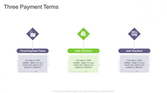 Three Payment Terms In Powerpoint And Google Slides Cpb