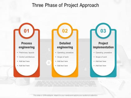 Three phase of project approach