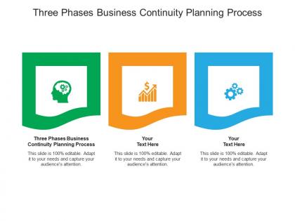 Three phases business continuity planning process ppt powerpoint presentation file gallery cpb