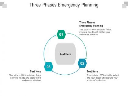 Three phases emergency planning ppt powerpoint presentation pictures tips cpb