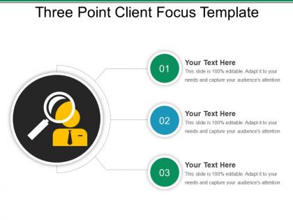 Three point client focus template powerpoint themes