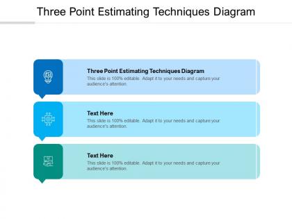 Three point estimating techniques diagram ppt powerpoint presentation model graphics design cpb