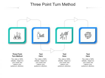 Three point turn method ppt powerpoint presentation icon graphics tutorials cpb